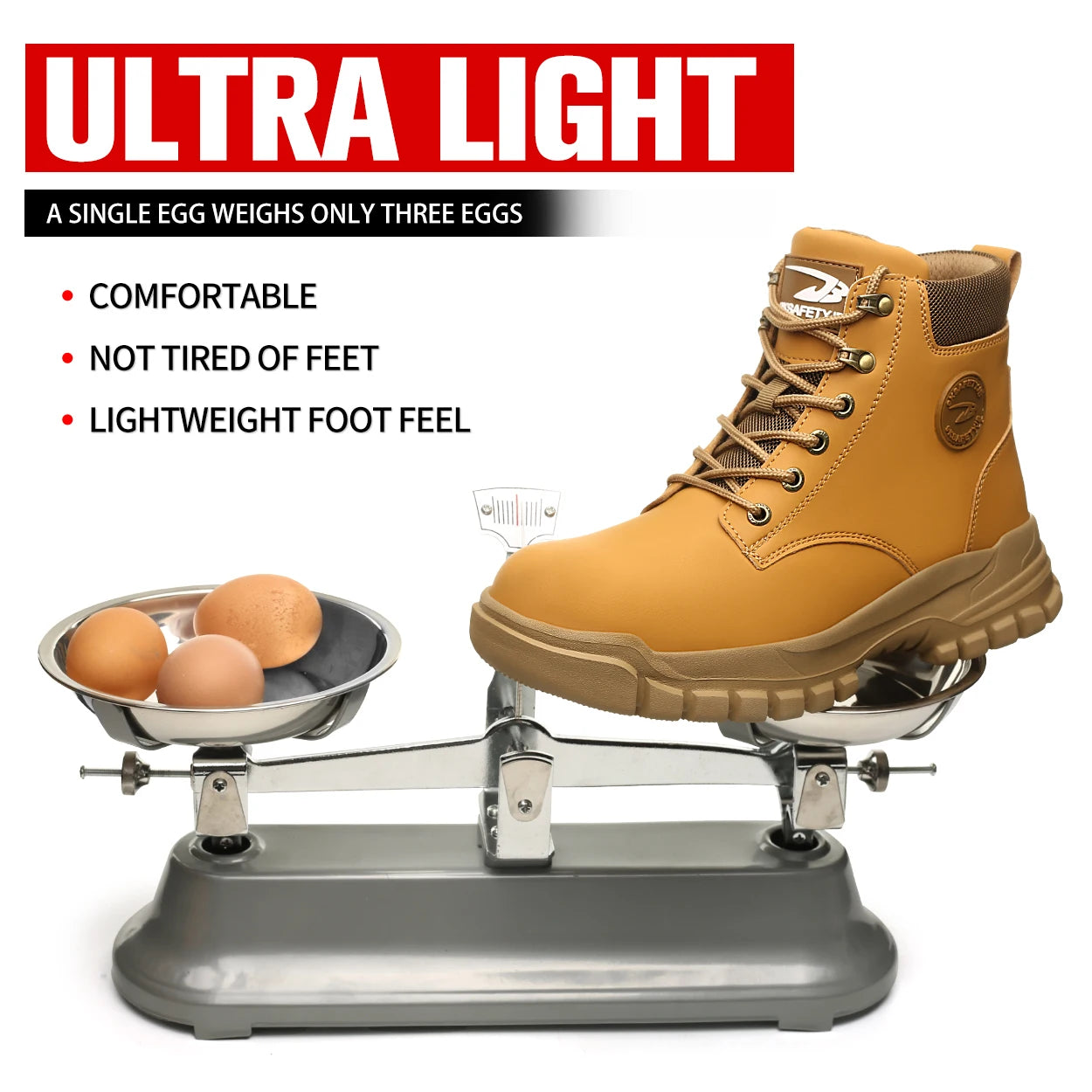 Department Name High Top PU Safety Shoes Anti Puncture Breathable