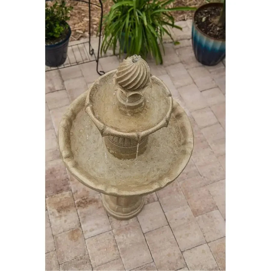 XMSJ Frost Outdoor Solar Floor Fountain For Garden Decor