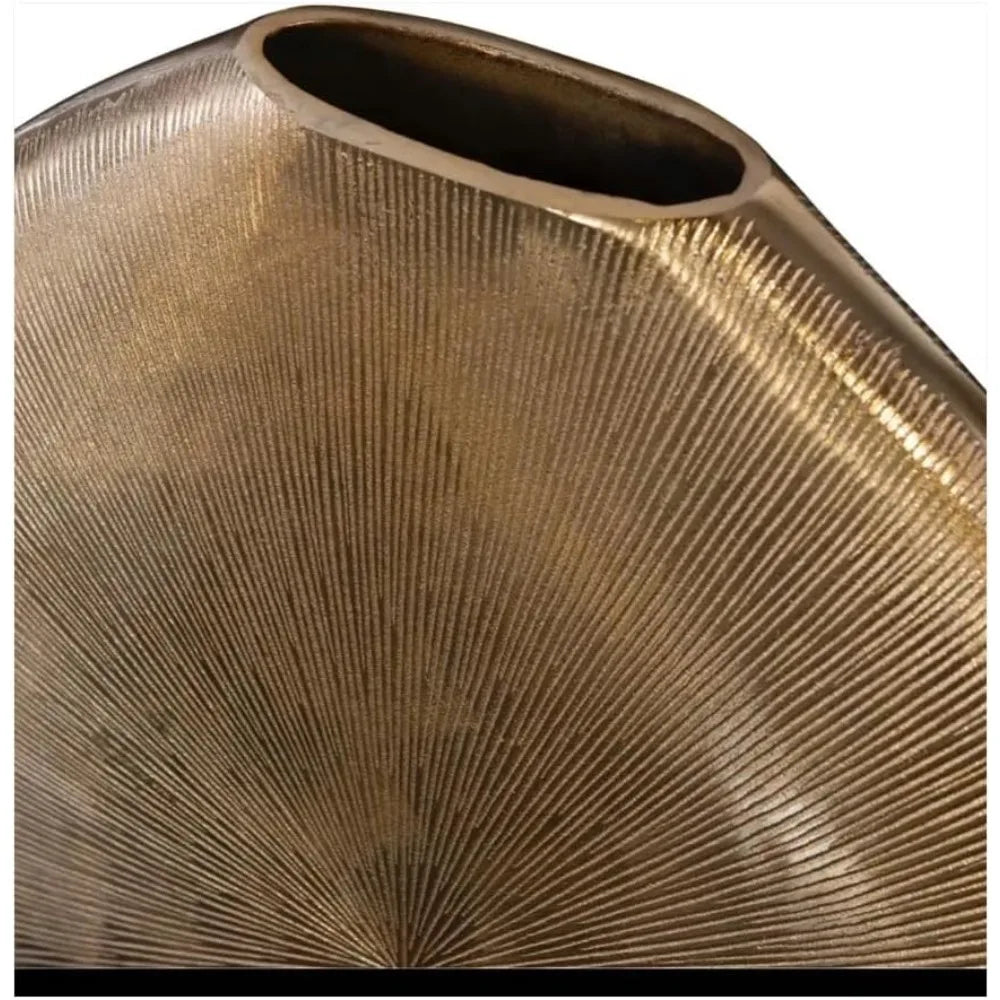 Hign-concerned Metal Vase Sunburst Modern Decor Home Accent