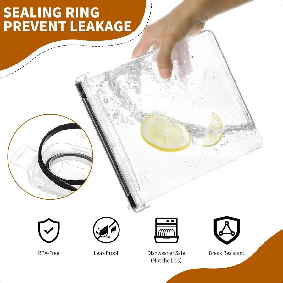 Hign-Concerned Cereal Storage Containers Set Airtight
