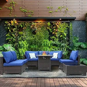 Outdoor Patio Furniture Set 3 Piece With Table And Chairs