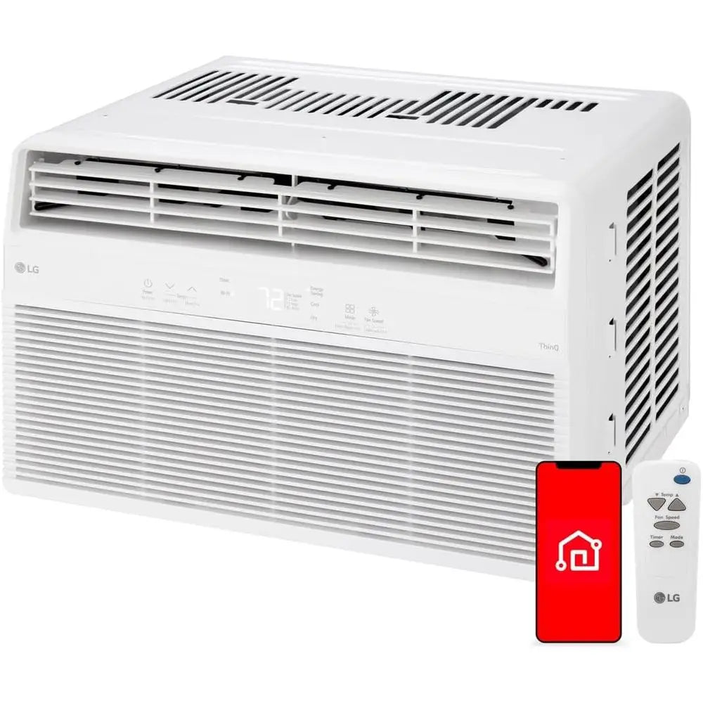 Window Air Conditioner 115V Remote Control 3 Speed Auto Restart