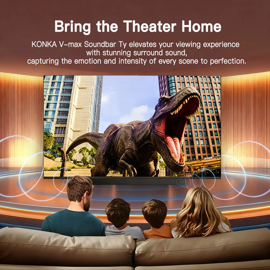KONKA Smart TV Tizen OS 30W Soundbar HDR Theater Audio