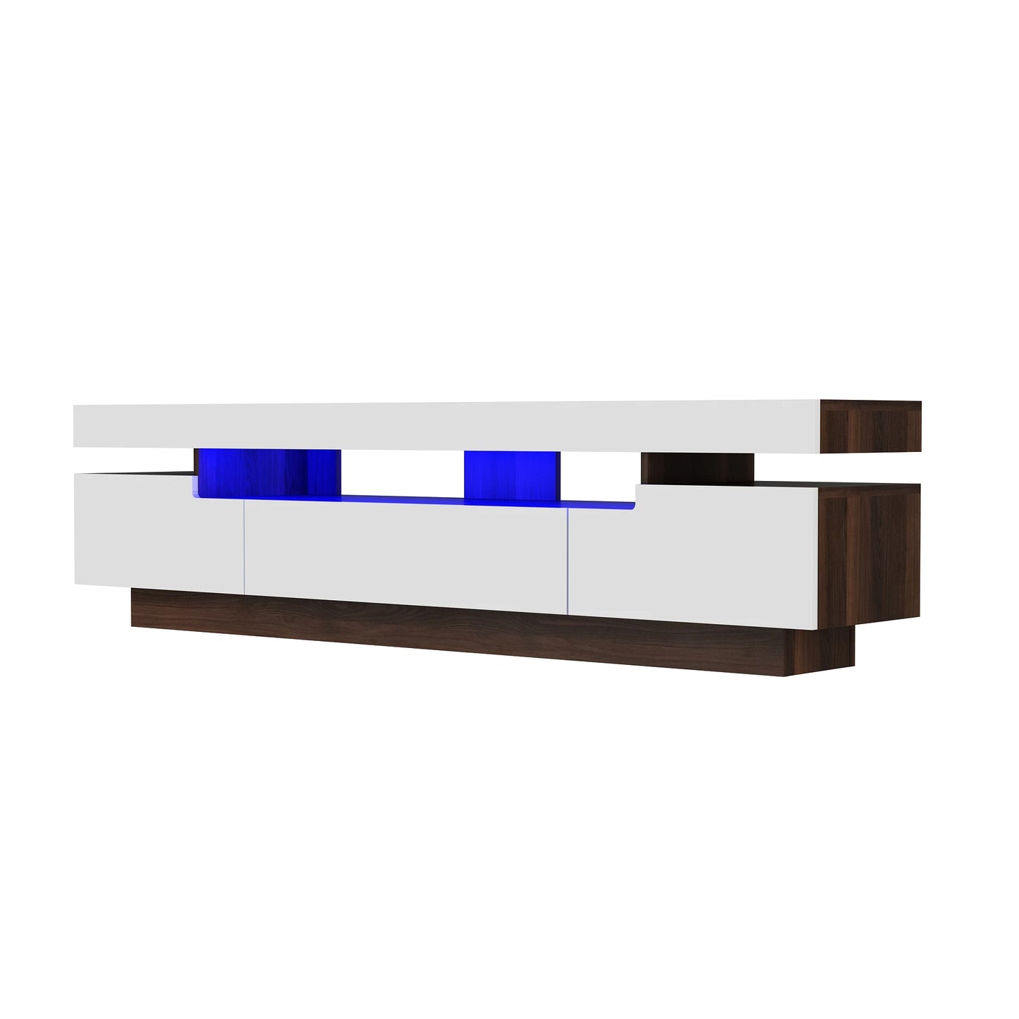 QiaoShiRen LED TV Stand Modern Entertainment Center With Storage