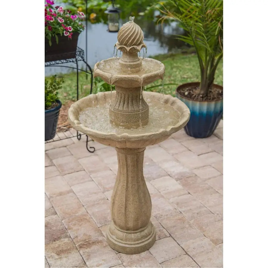 XMSJ Frost Outdoor Solar Floor Fountain For Garden Decor