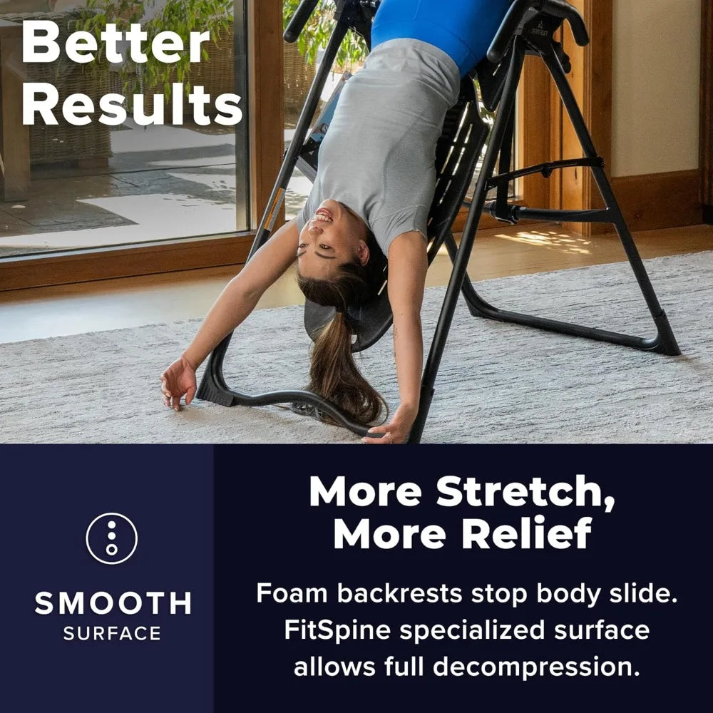 EP-560 Inversion Table With Accessories For Back Pain Relief 300 Lb Capacity