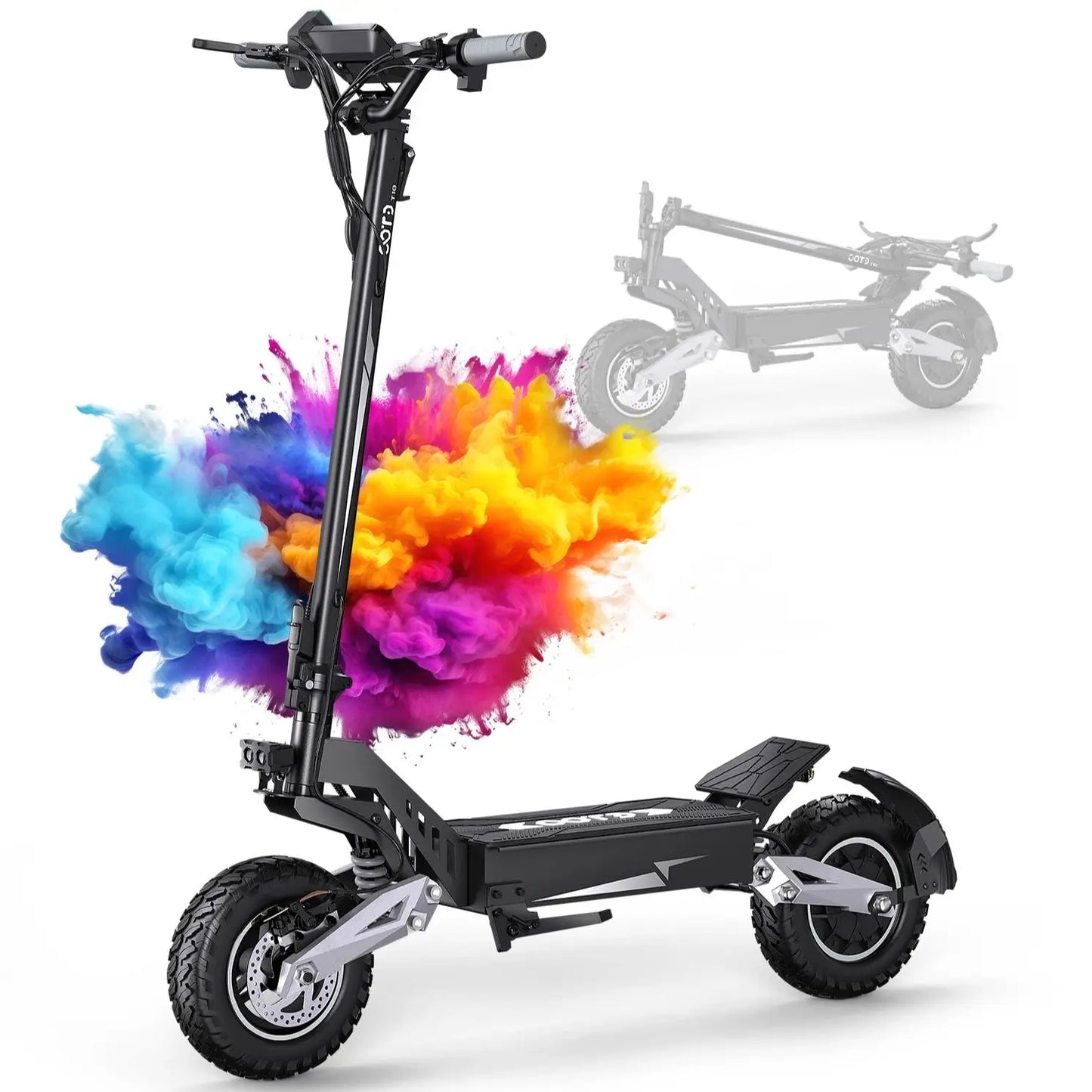 OOTD T10 Foldable Electric Scooter 900W Motor 18Ah Battery 45-60km Range
