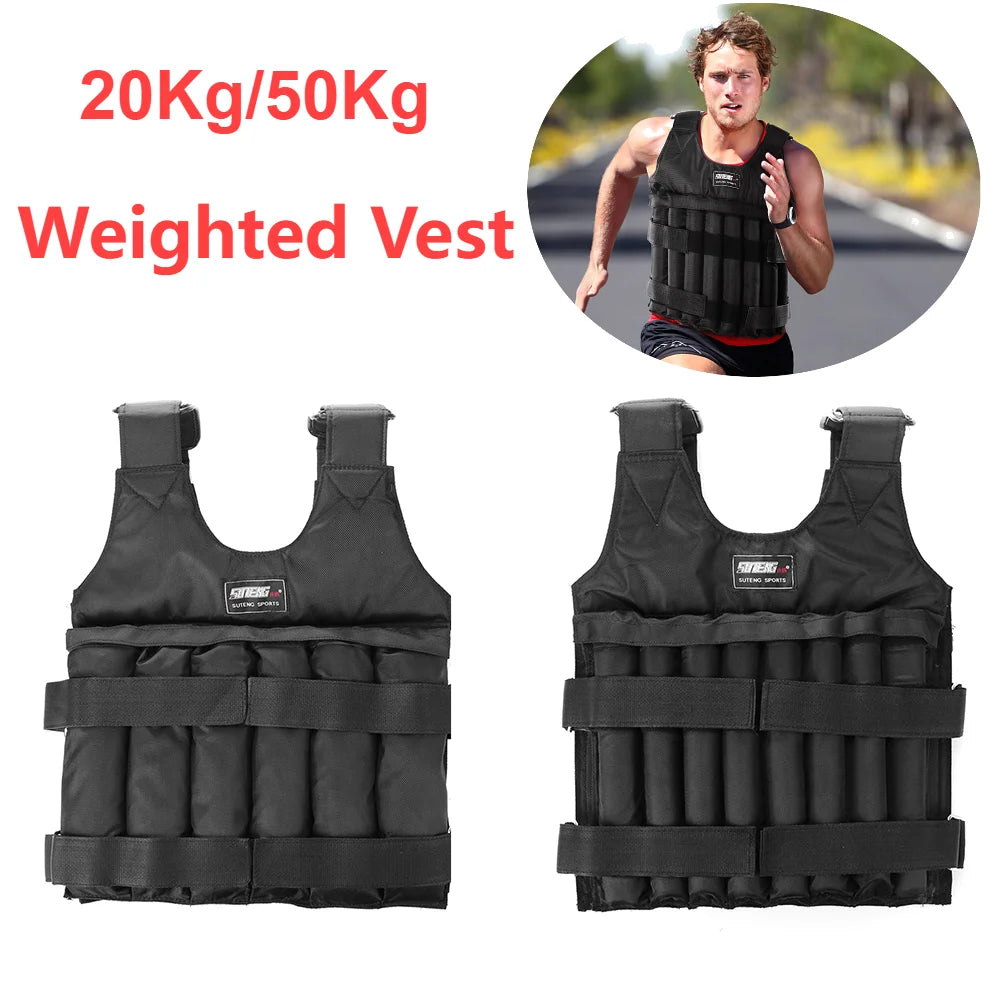 APWIKOGER Adjustable 50kg Weight Vest For Gym Workouts