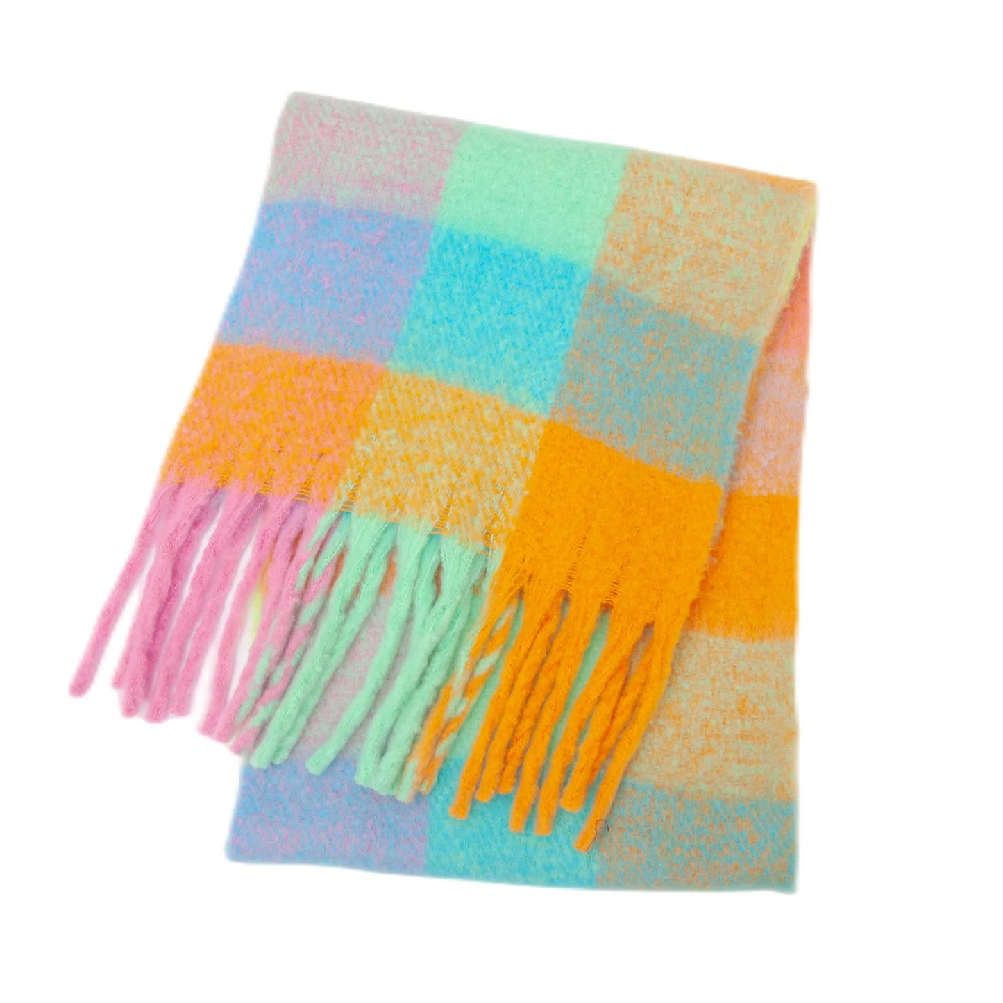 SENAIFEICN Winter Thick Warm Scarf Women Polyester Shawl