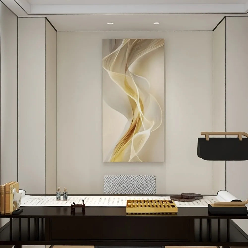 Hign Concerned Abstract Canvas Art With Solid Wood Frame