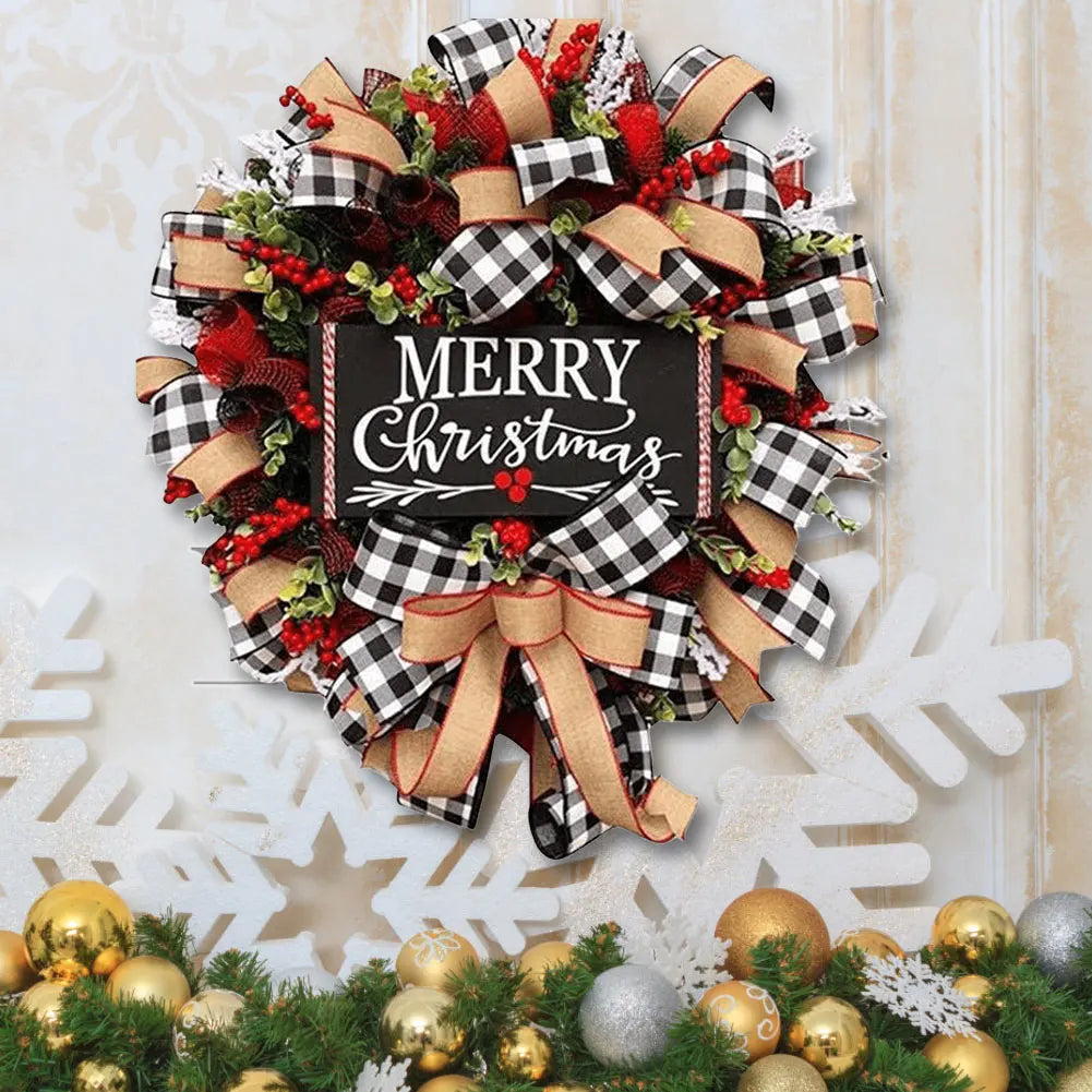 Shunmaii Christmas Wreath Decorative Holiday Festive Gift