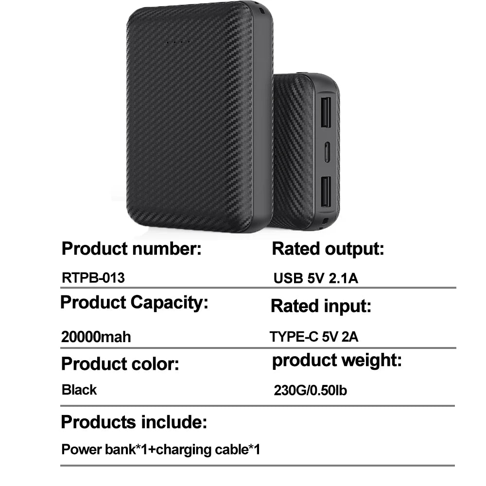 MCDVGear 20000mAh Power Bank Heated Vest Jacket Charger