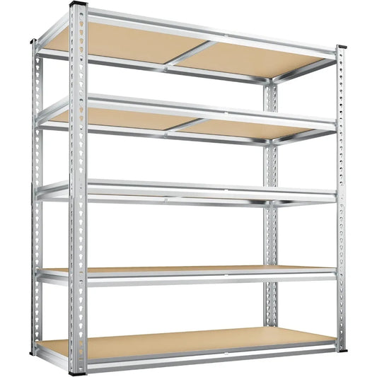 Garage Shelving Unit 5 Tier Steel Storage Rack 2500 Lbs