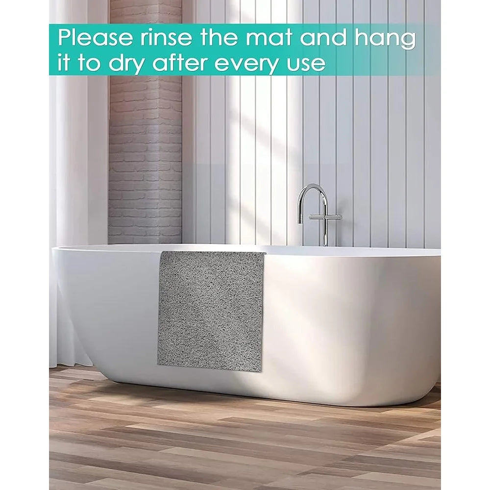 Fujian Non Slip PVC Shower Mat Quick Dry Bath Mat Loofah