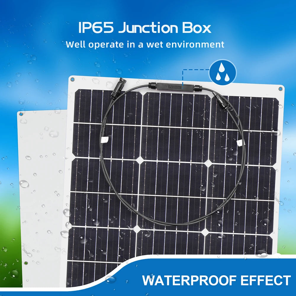 Xinpuguang Solar Panel Kit 12V 100W 200W Flexible 24V