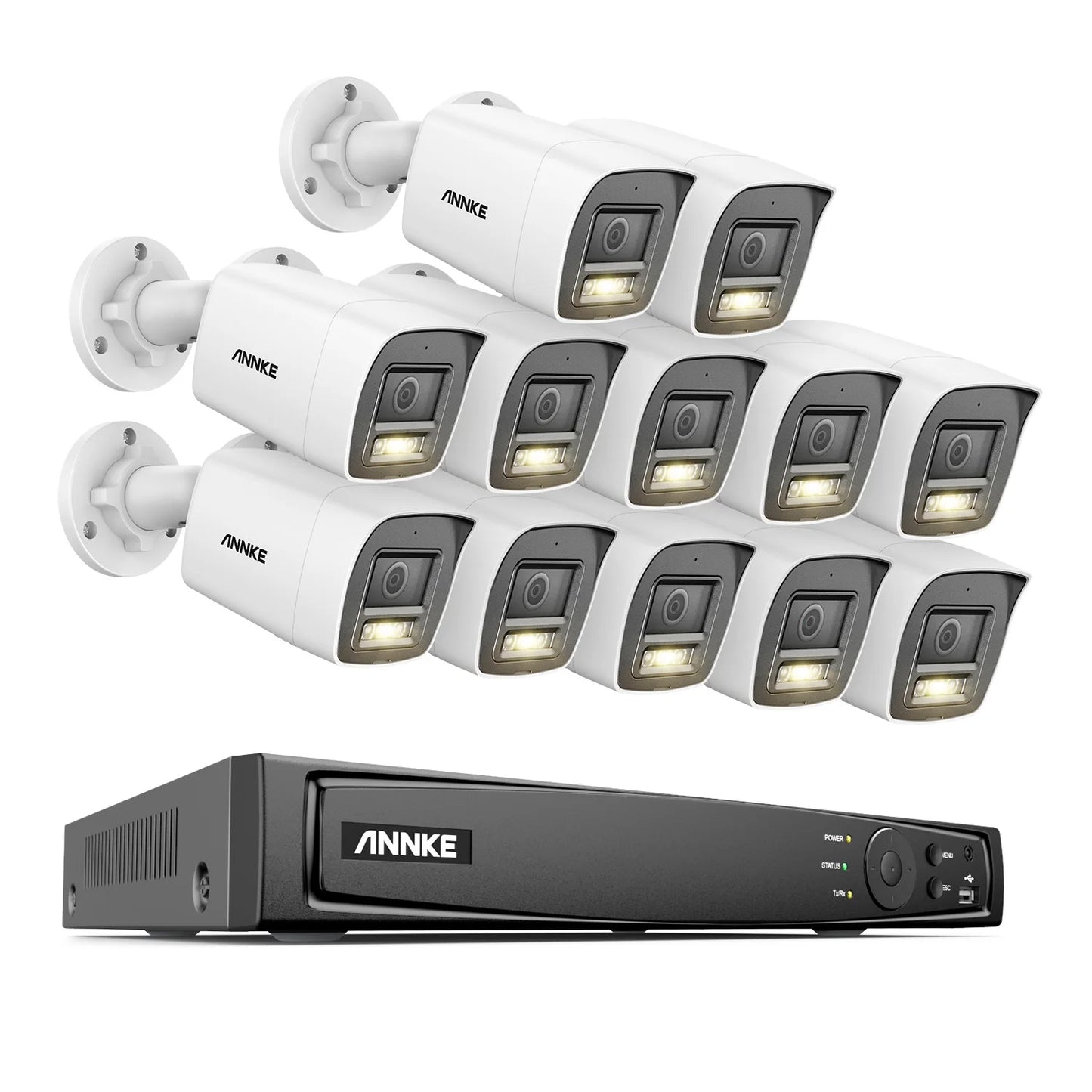 ANNKE 16CH NVR 12MP HD IP Security Camera System PoE