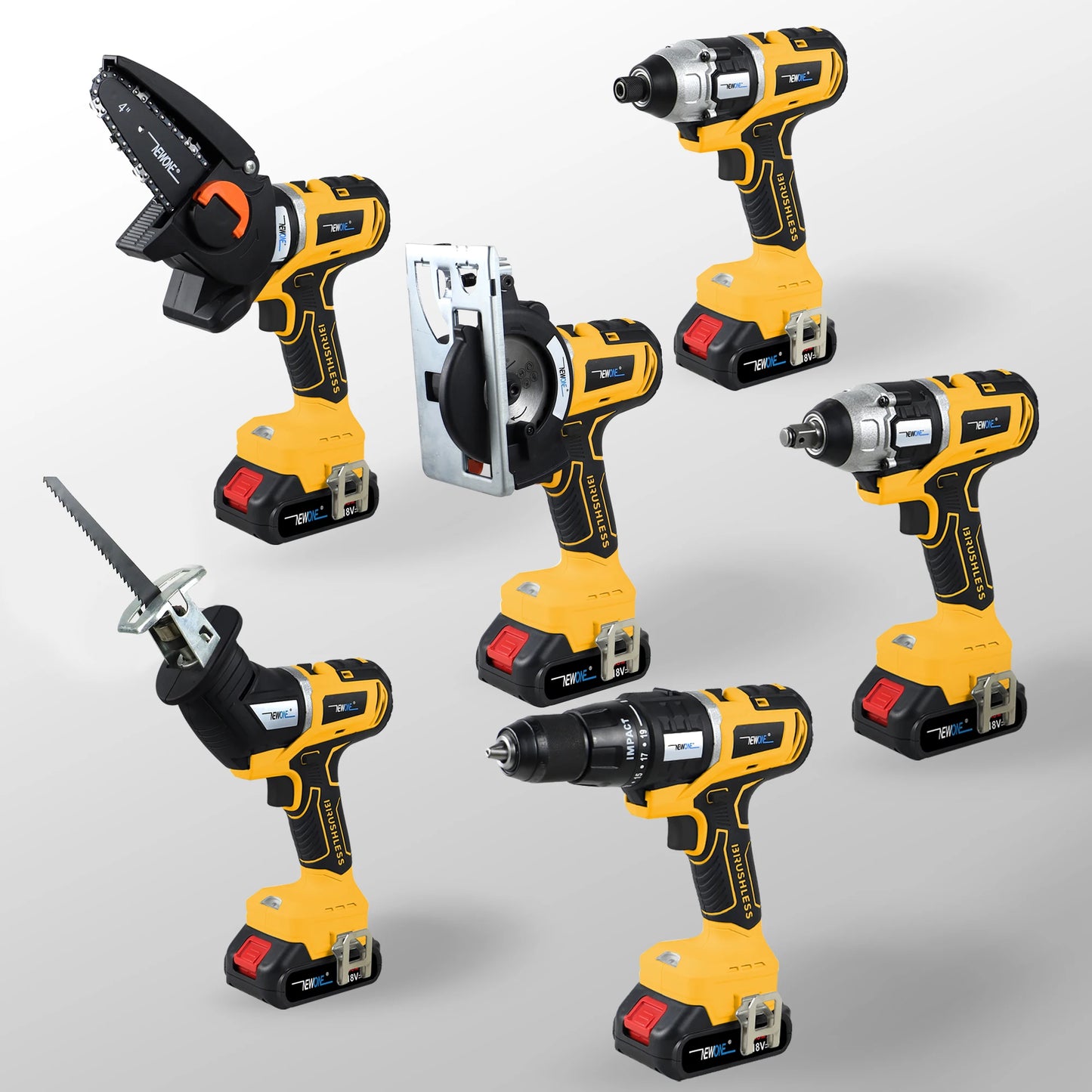 Hign-concerned 18V Brushless Multifunction Tool 12 In 1 Kit
