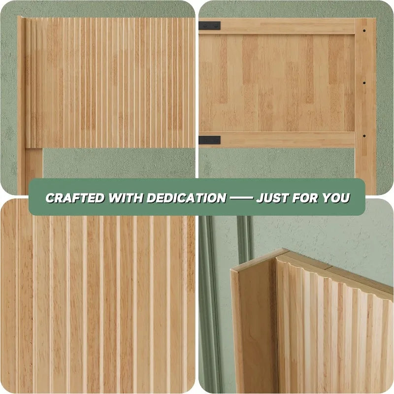 Hign-concerned Wood Headboard Modern Farmhouse Wall Mounted