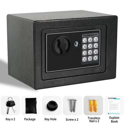 Fireproof Safe With Money Bag Digital Keypad Sensor Light
