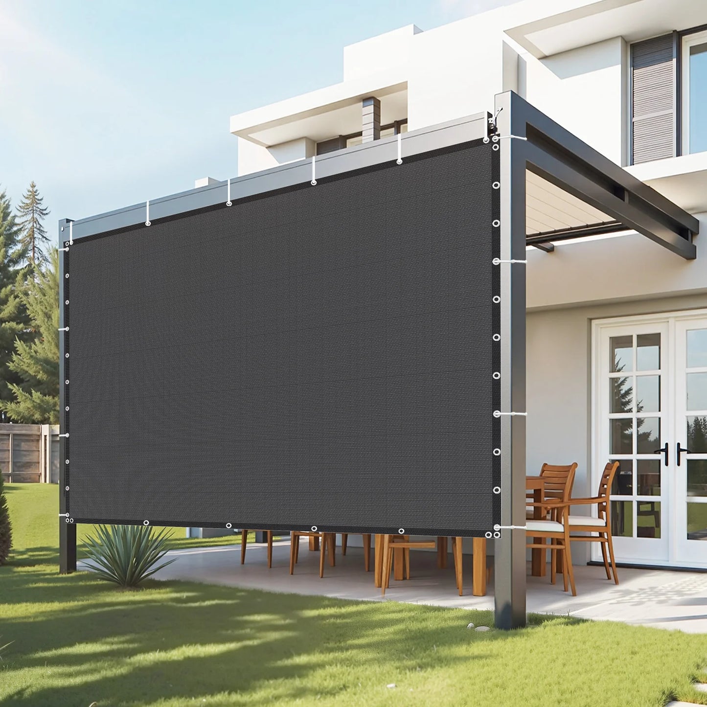 SucceBuy 90 Percent Sun Shade Cloth HDPE Canopy For Outdoors