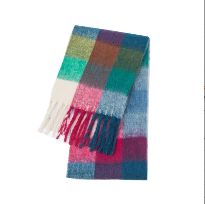 SENAIFEICN Winter Thick Warm Scarf Women Polyester Shawl