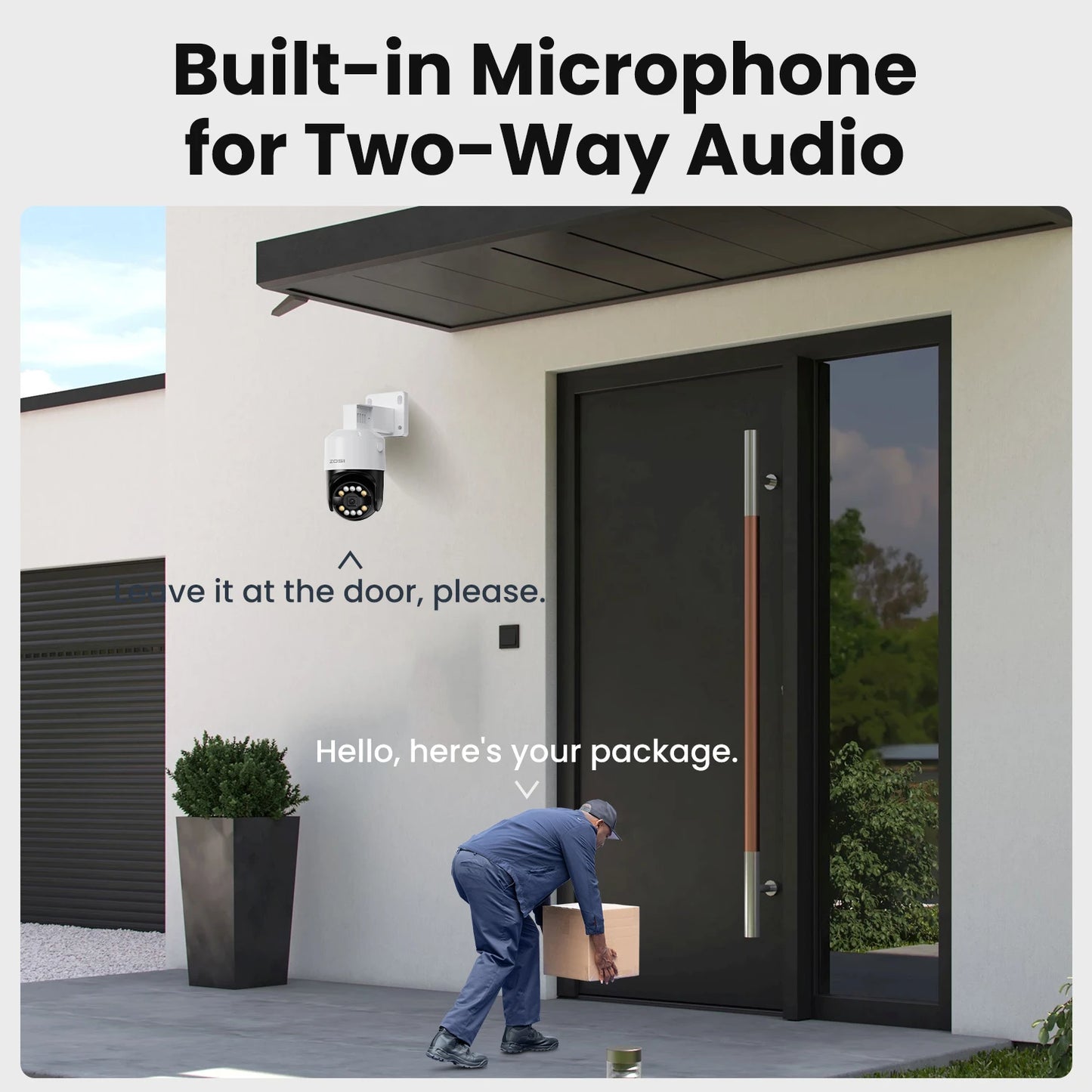 ZOSI 8CH 5MP PTZ IP Camera System POE NVR Kit Outdoor
