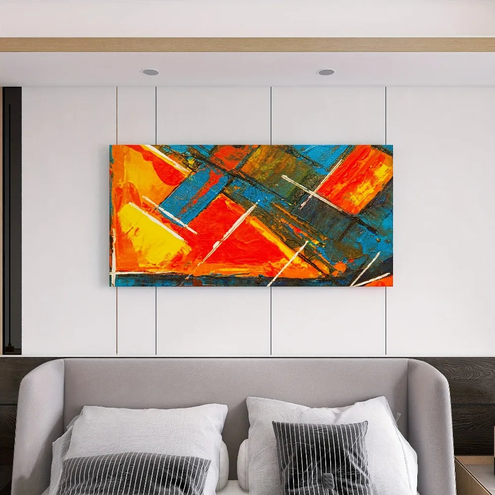 Hign-concerned Modern Abstract Canvas Mural for Living Room