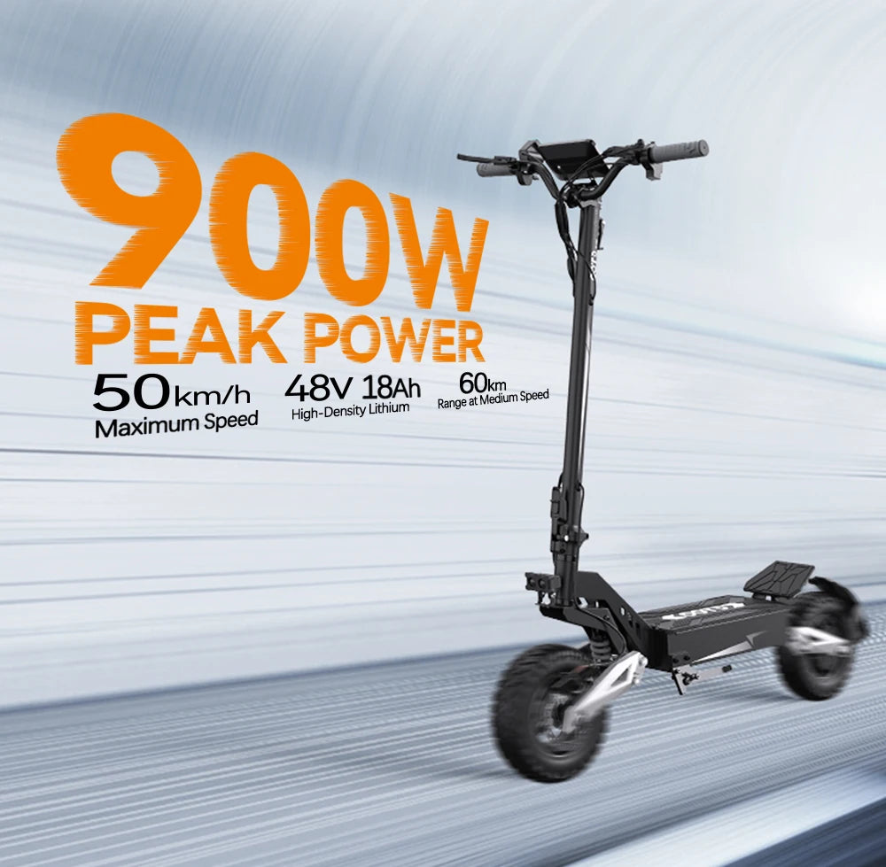 OOTD T10 Foldable Electric Scooter 900W Dual Shock 55kmh