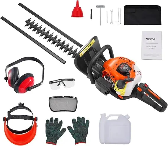 Gas Hedge Trimmer 26cc 23.2 Inch Dual Sided Blade Handheld