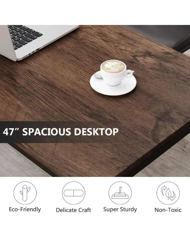 Vintage 47 Simple Computer Desk For Home Office And Study