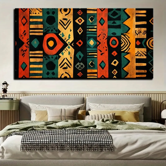 Hign-concerned Modern Abstract African Canvas Art for Walls