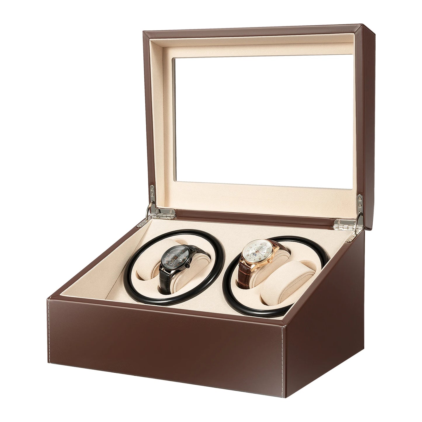Watch Winder Automatic Rotation Velvet Display Box