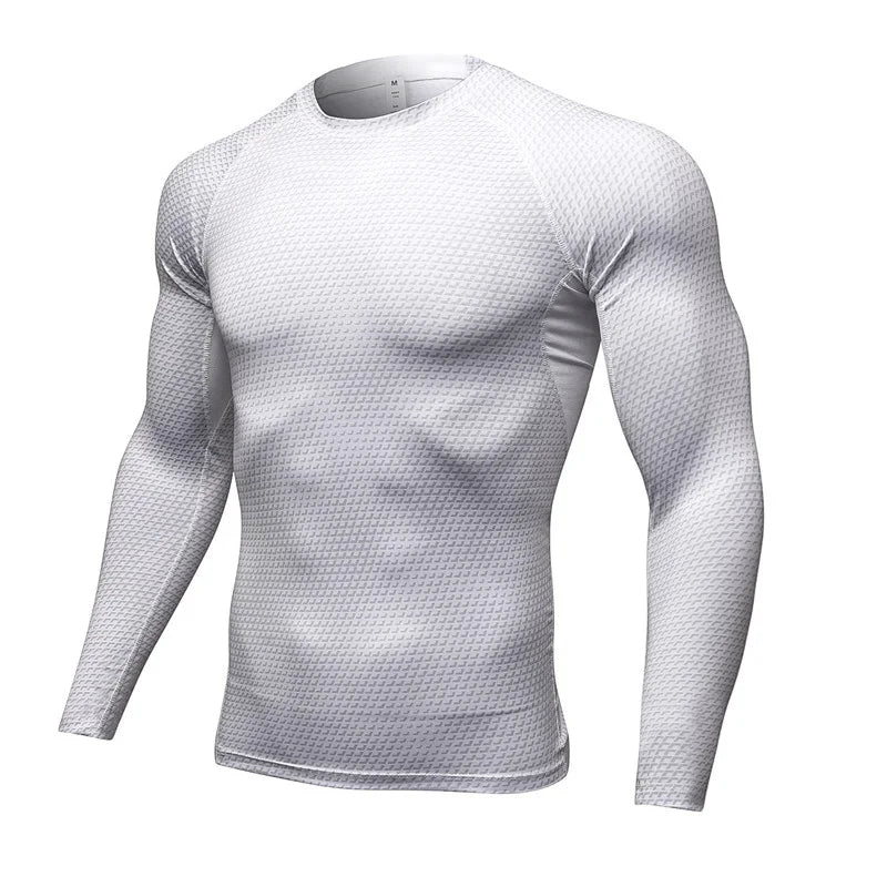 NONECN Quick Dry Long Sleeve Fitness Running Shirt