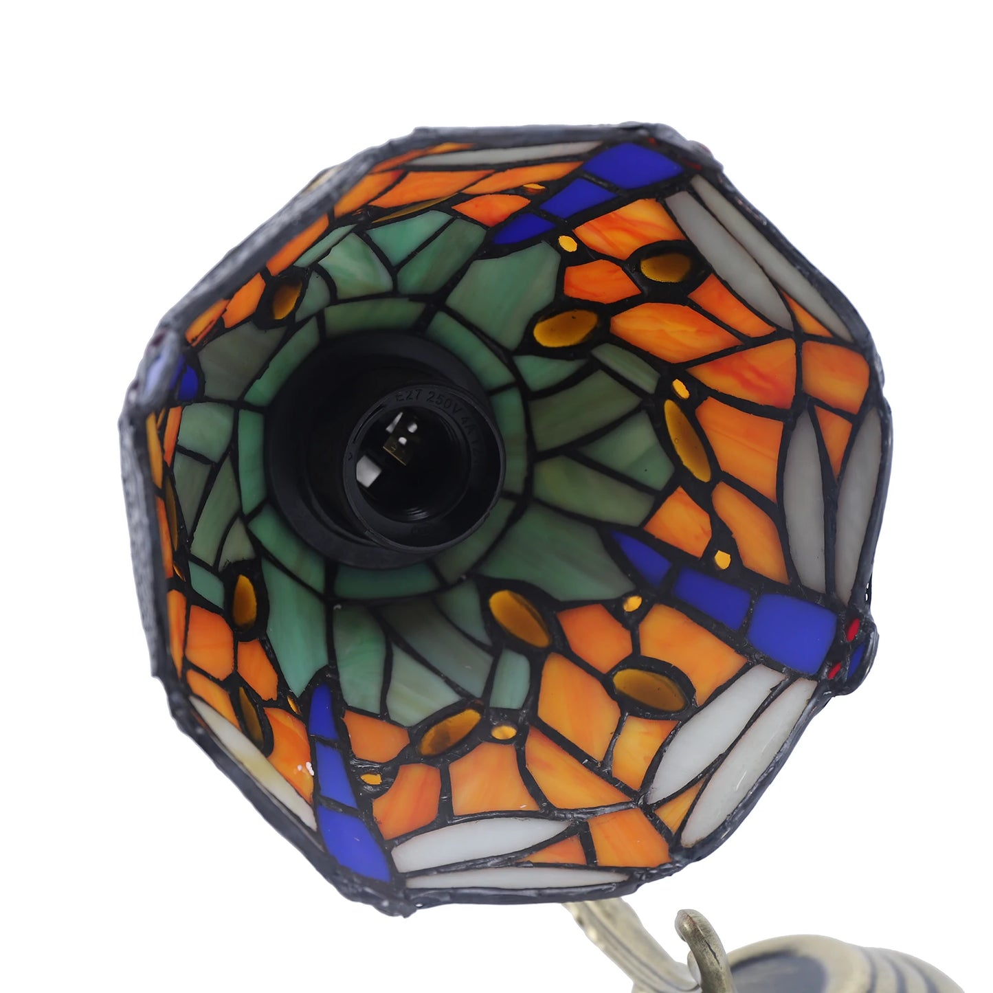 Dragonfly Three Light Wall Lamp With Glass And Metal Design