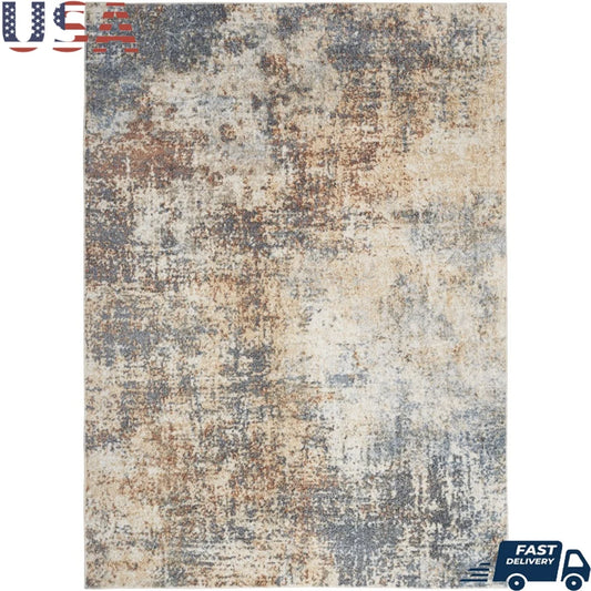 Astra Machine Washable Abstract Area Rug Easy Clean