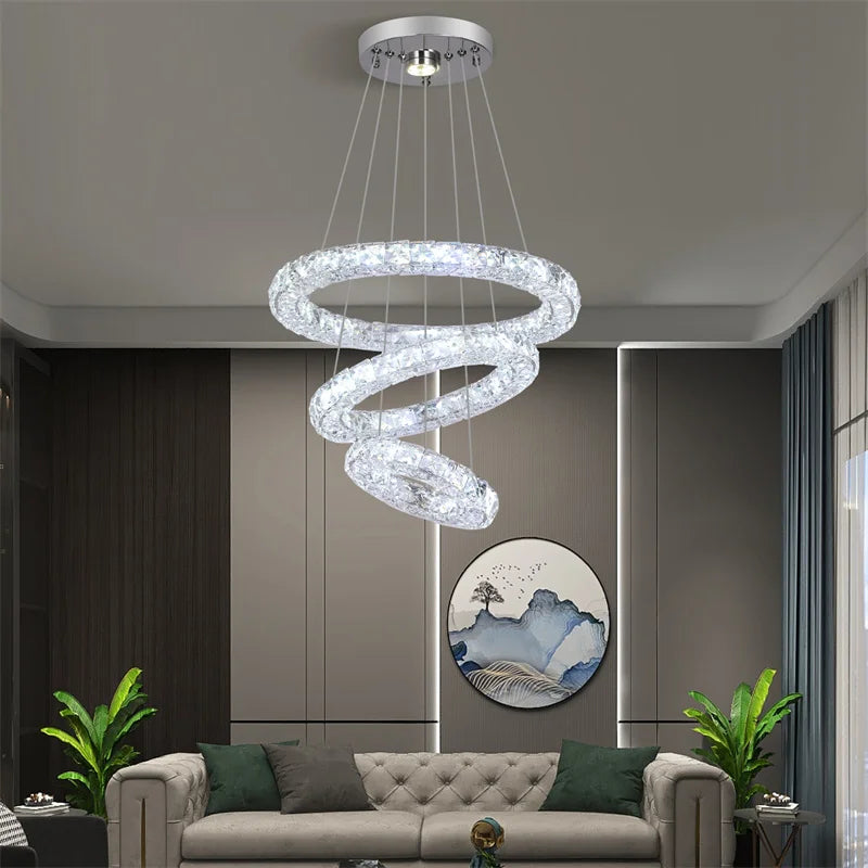 GreeLustr Crystal Chandeliers Luminaria Nordic Pendant Lamp