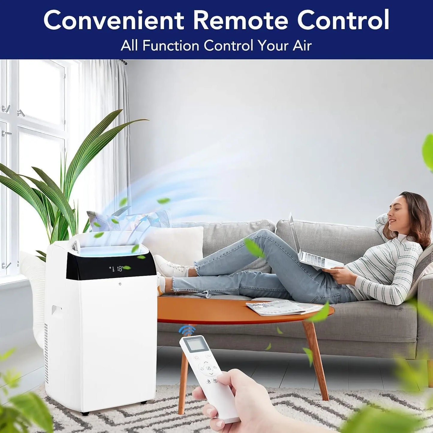 Acekool 12000 BTU Portable AC With Remote And Timer