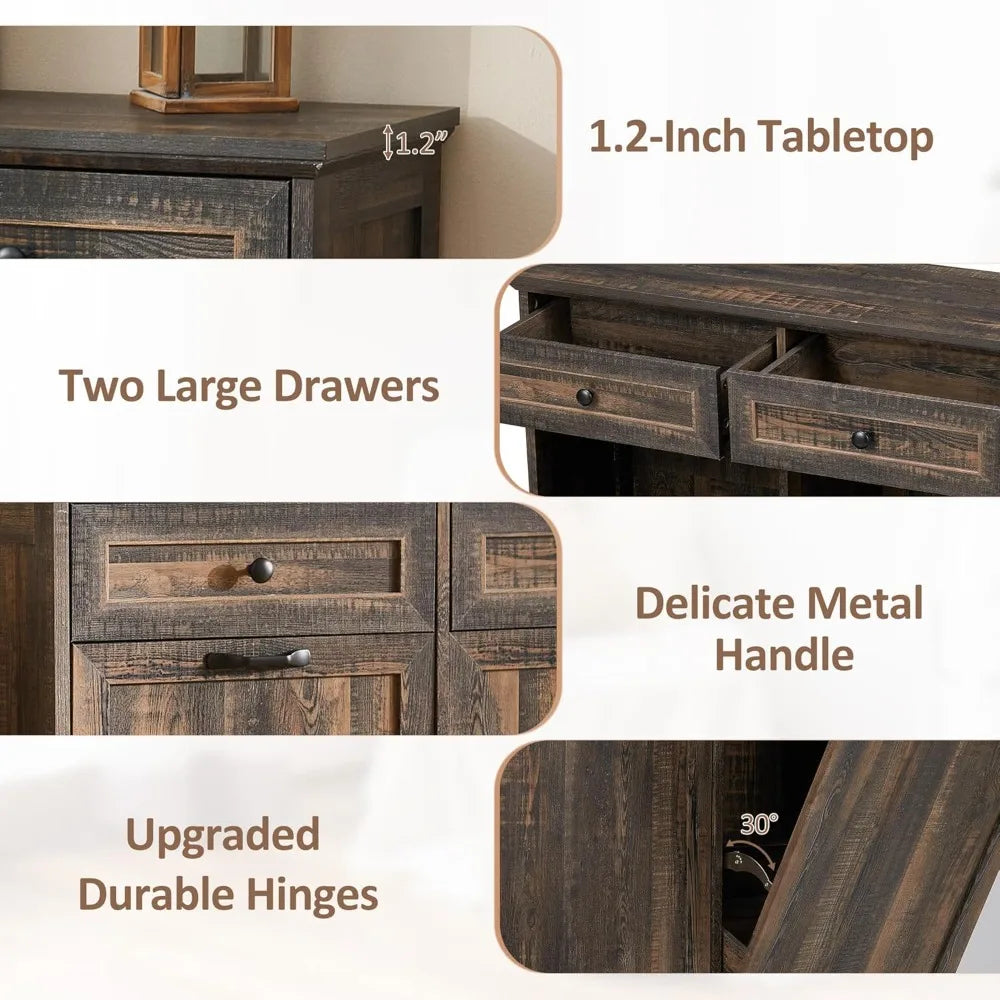 Double Tilt Out Trash Cabinet for Kitchen Waste Bins