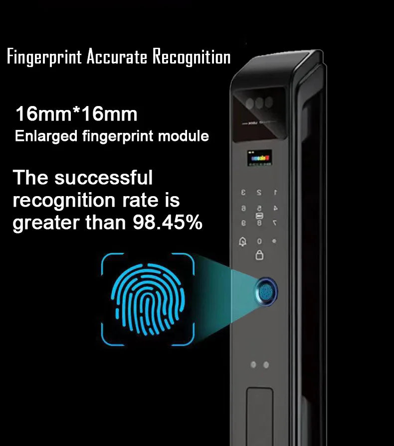 YKESDL Smart Door Lock With 3D Face Recognition And Camera