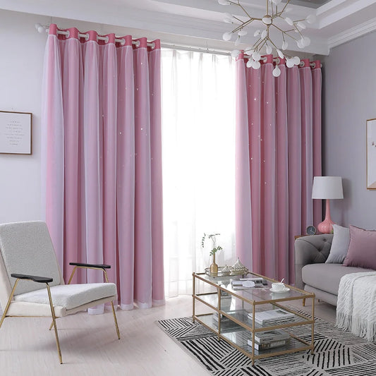 Guangdong Craft Weaving Hollow Out Star Curtain Sky Drape