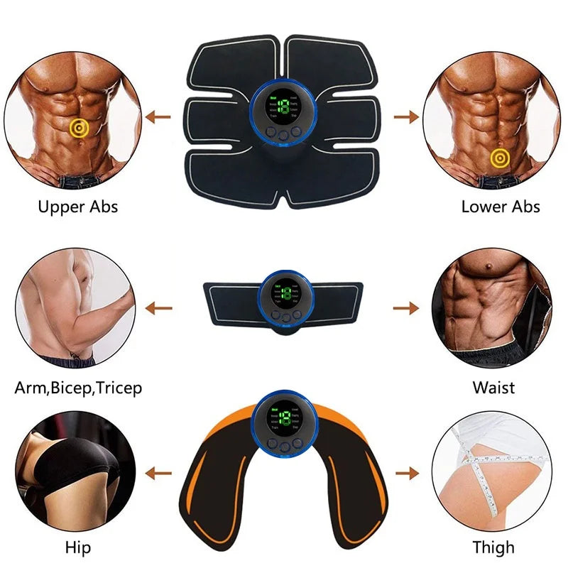 CAMMUO USB Rechargeable EMS Muscle Stimulator Hip Abdominal Trainer