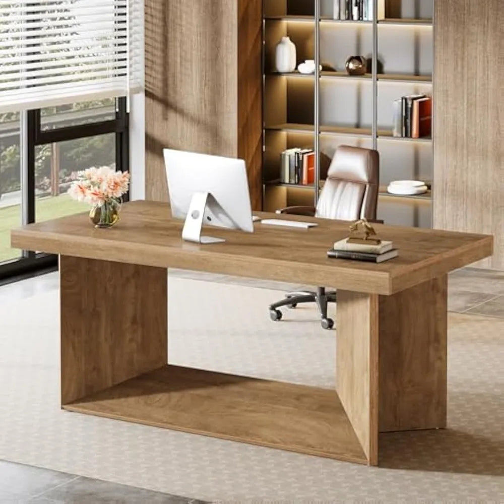 Executive Desk With Heavy Duty Pedestal For Office Use