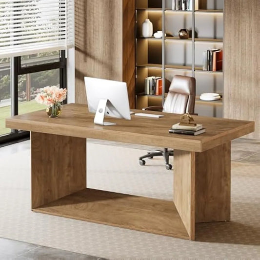 Executive Desk With Heavy Duty Pedestal For Office Use