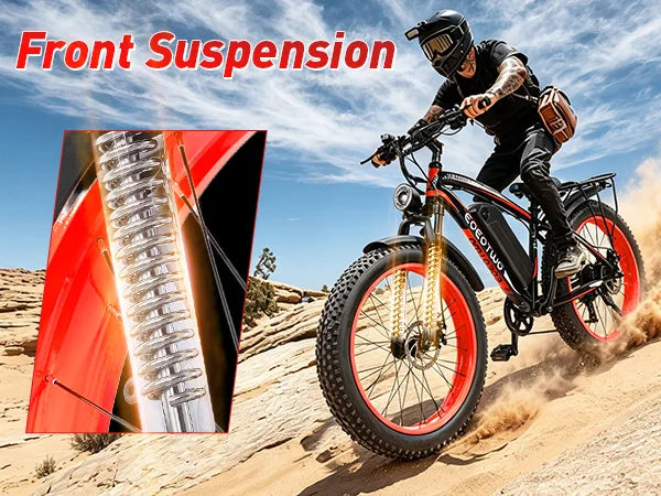 EOEOTWO 1500W Fat Tire Electric Bike For Adults 34MPH