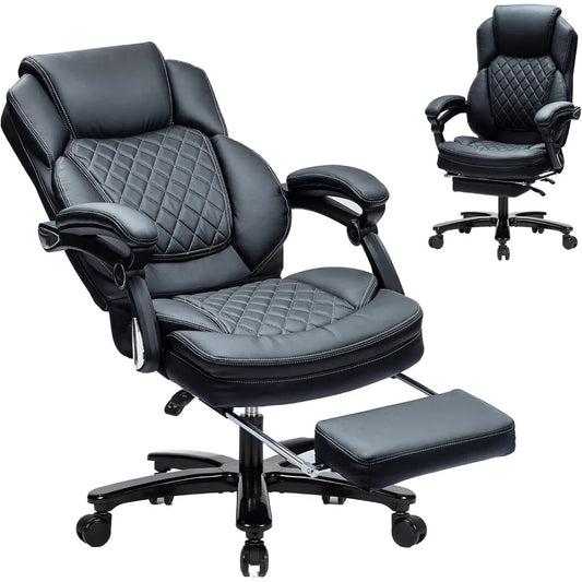 XUYUAN Big And Tall Ergonomic Office Chair With Footrest