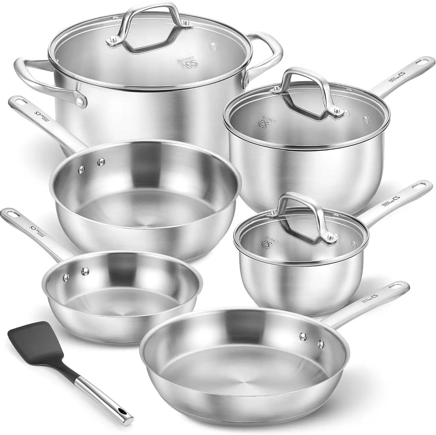 KOCH SYSTEME CS 10 Piece Stainless Steel Induction Cookware Set