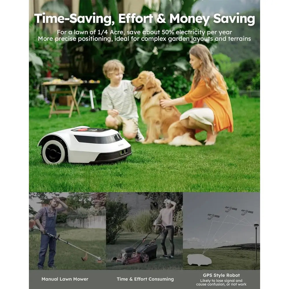 Efficient Robotic Lawn Mower With Auto Mapping Waterproof