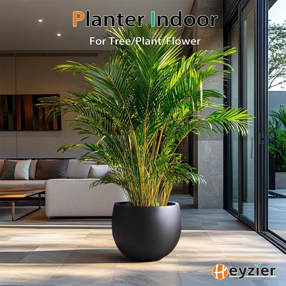Concrete Ball Planter For Indoor Outdoor Plant Pot Trees