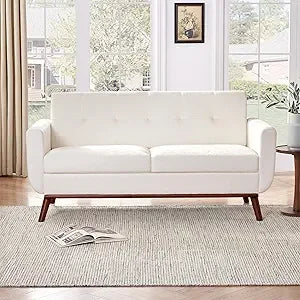DAFIFY Mid Century Loveseat Sofa Tufted Upholstery