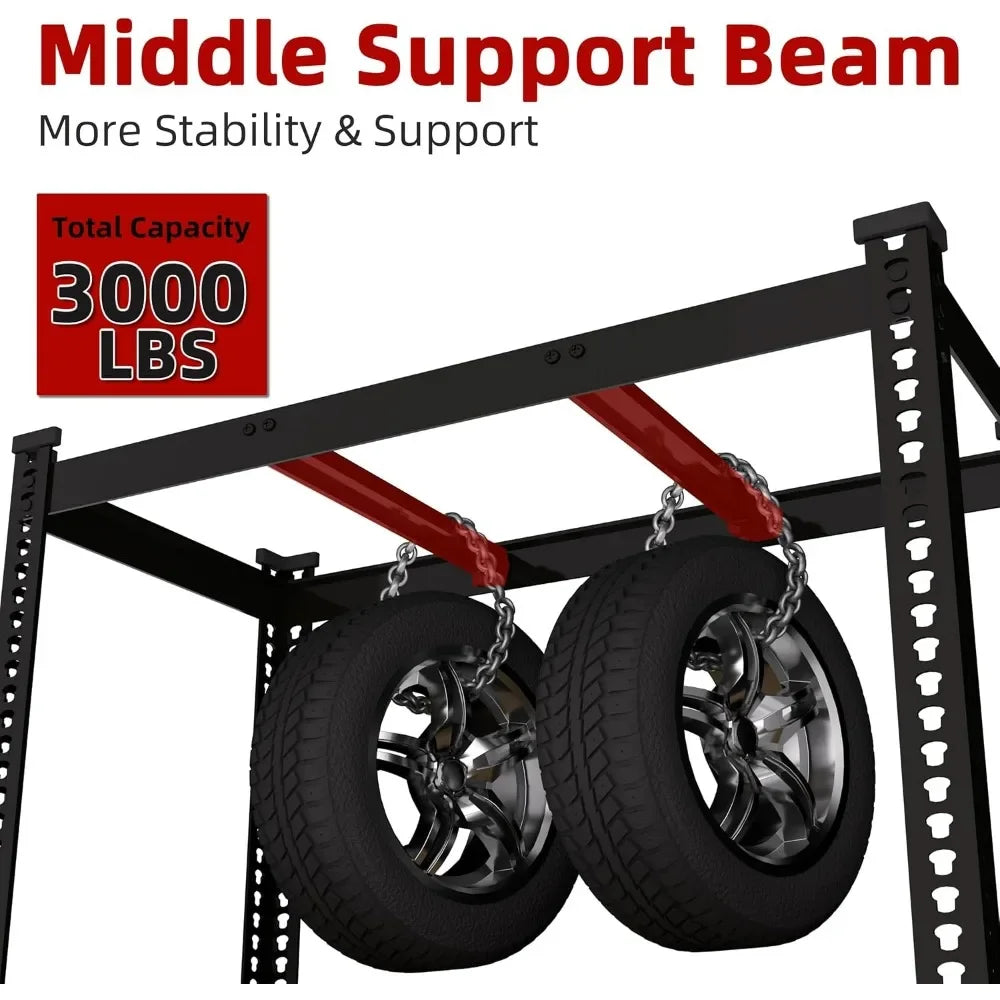 Adjustable Garage Storage Shelves Heavy Duty Metal Rack